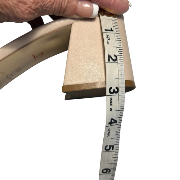 Marc Fisher Woven Faux Leather Moral Slide Sandals, Size 9.5M, Light Natural - Picture 13 of 13